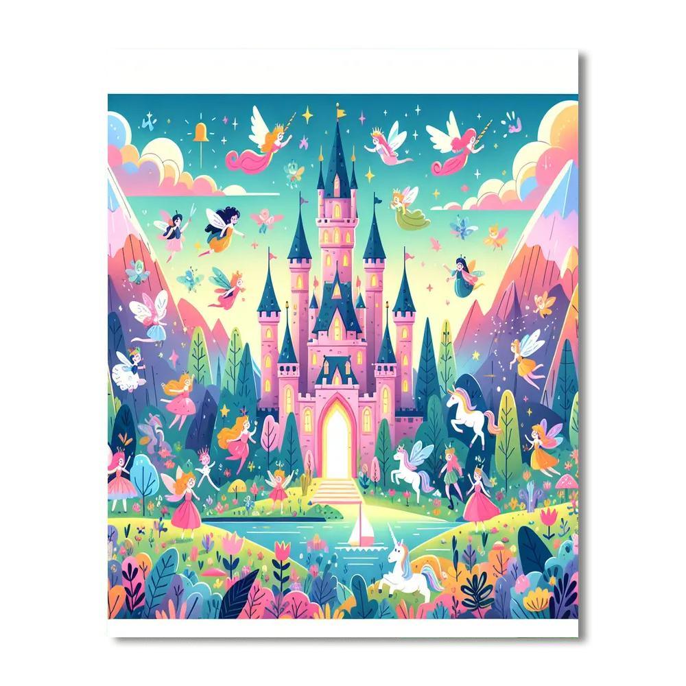 Fanciful Fairytale Realm Painting By Numbers Kit