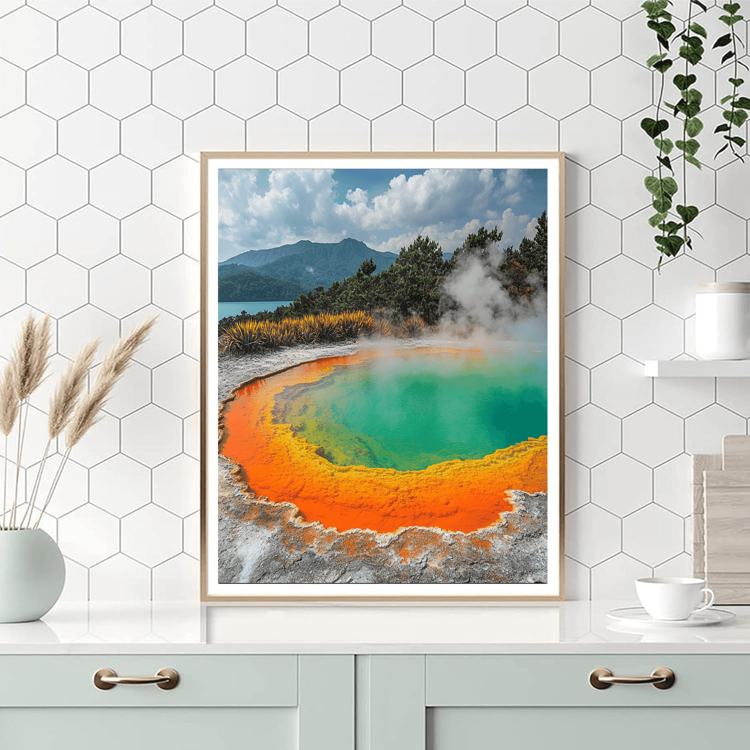 Thermal Wonderland - Wai-o-tapu, New Zealand Numbered Painting Kits