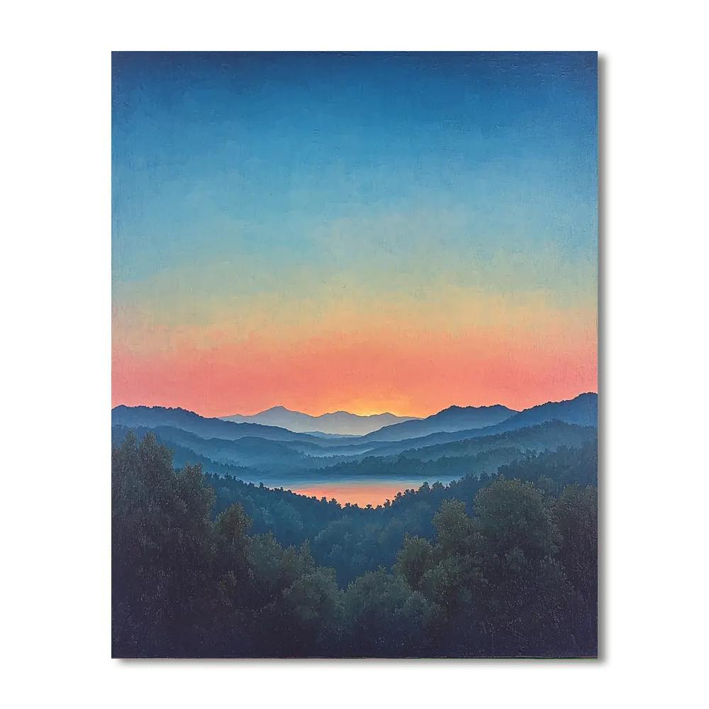 Caravaggio Inspired Luminous Horizons  DIY Paint By Numbers