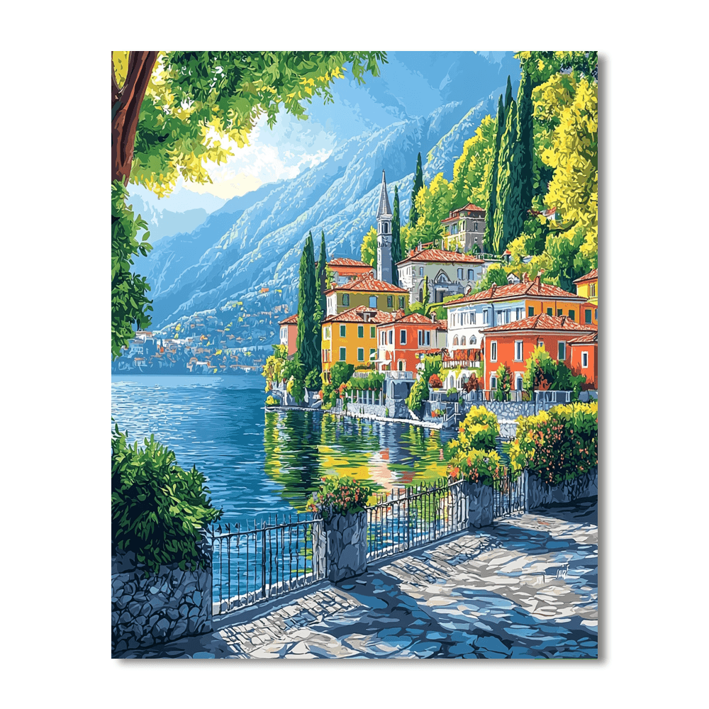 Lake Como Number Painting