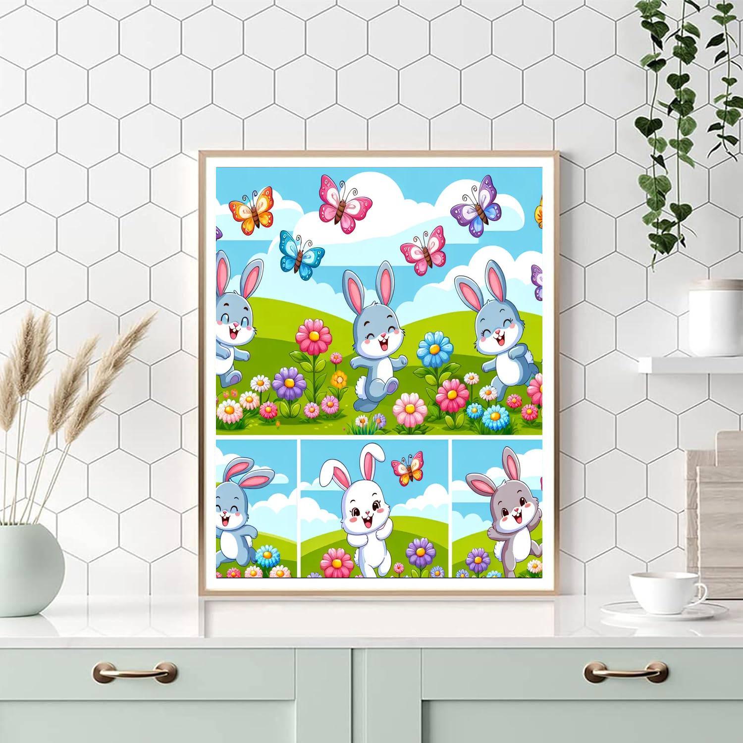 Magic In The Flower Field DIY Paint By Numbers