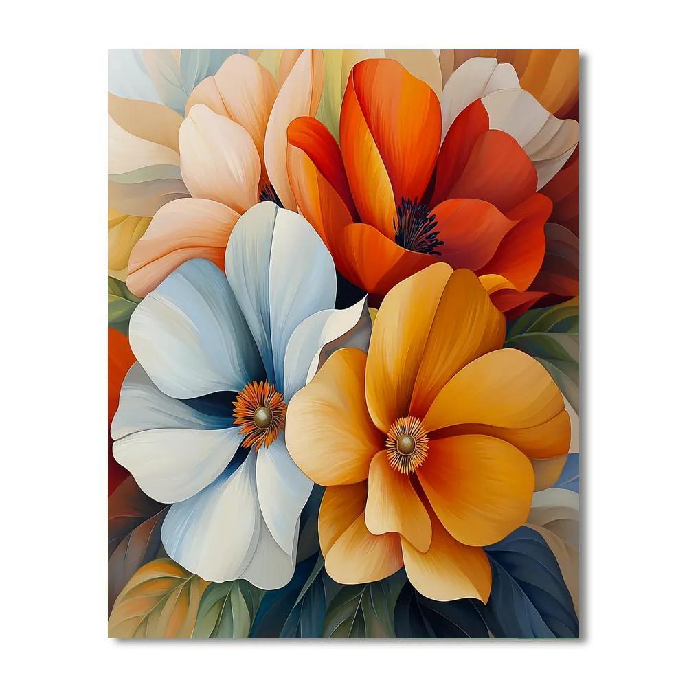 Georgia O'Keeffe Inspired Magical Flora  DIY Paint By Numbers