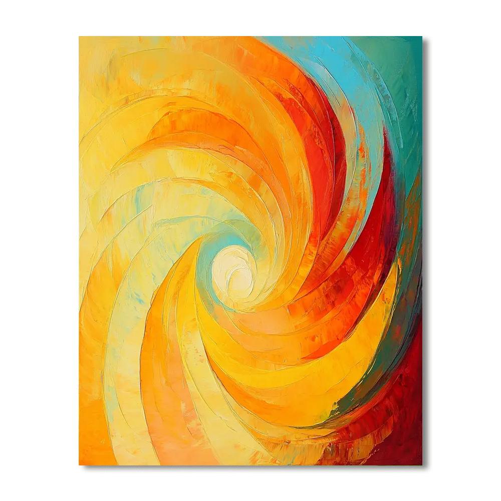 Jackson Pollock Inspired Abstract Solar Waves  Paint By Numbers