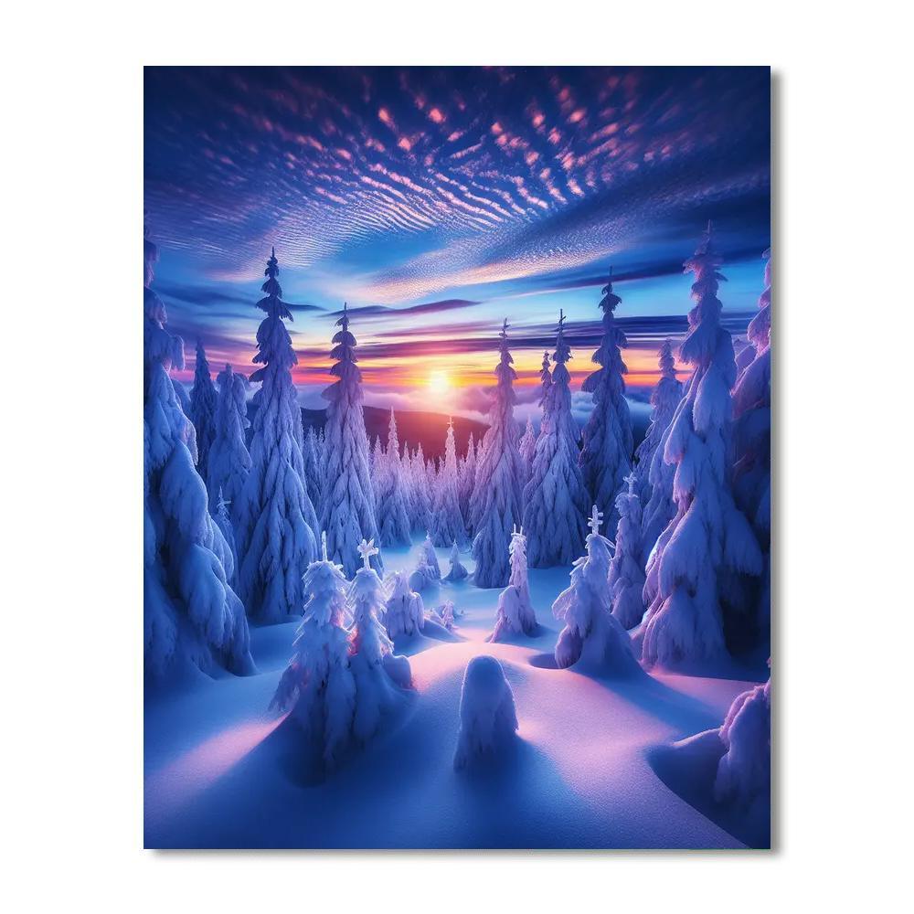 Winter Twilight Enchantment Paint By Number