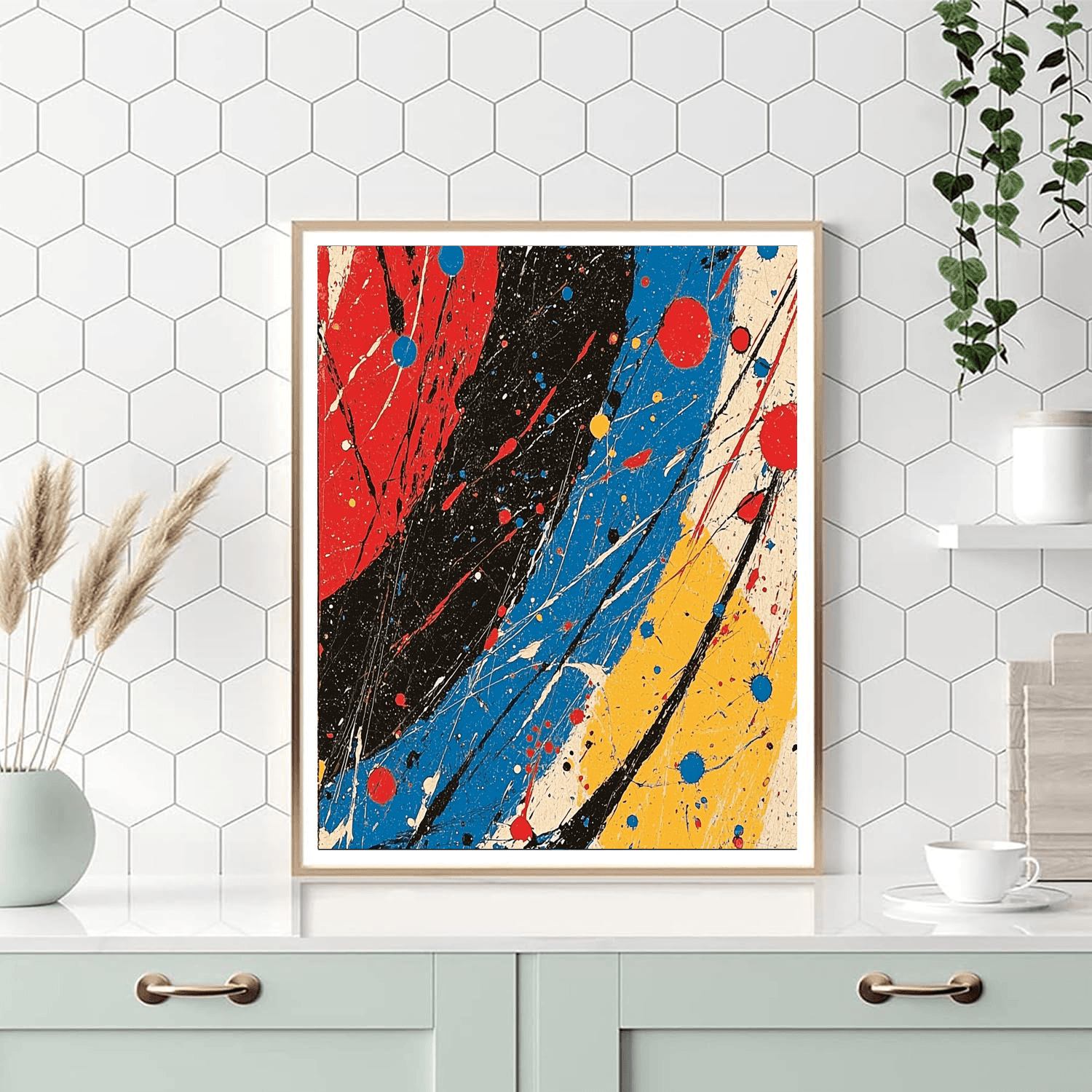 Jackson Pollock Inspired Dynamic Dance Of Colors  Paint By Numbers Kits