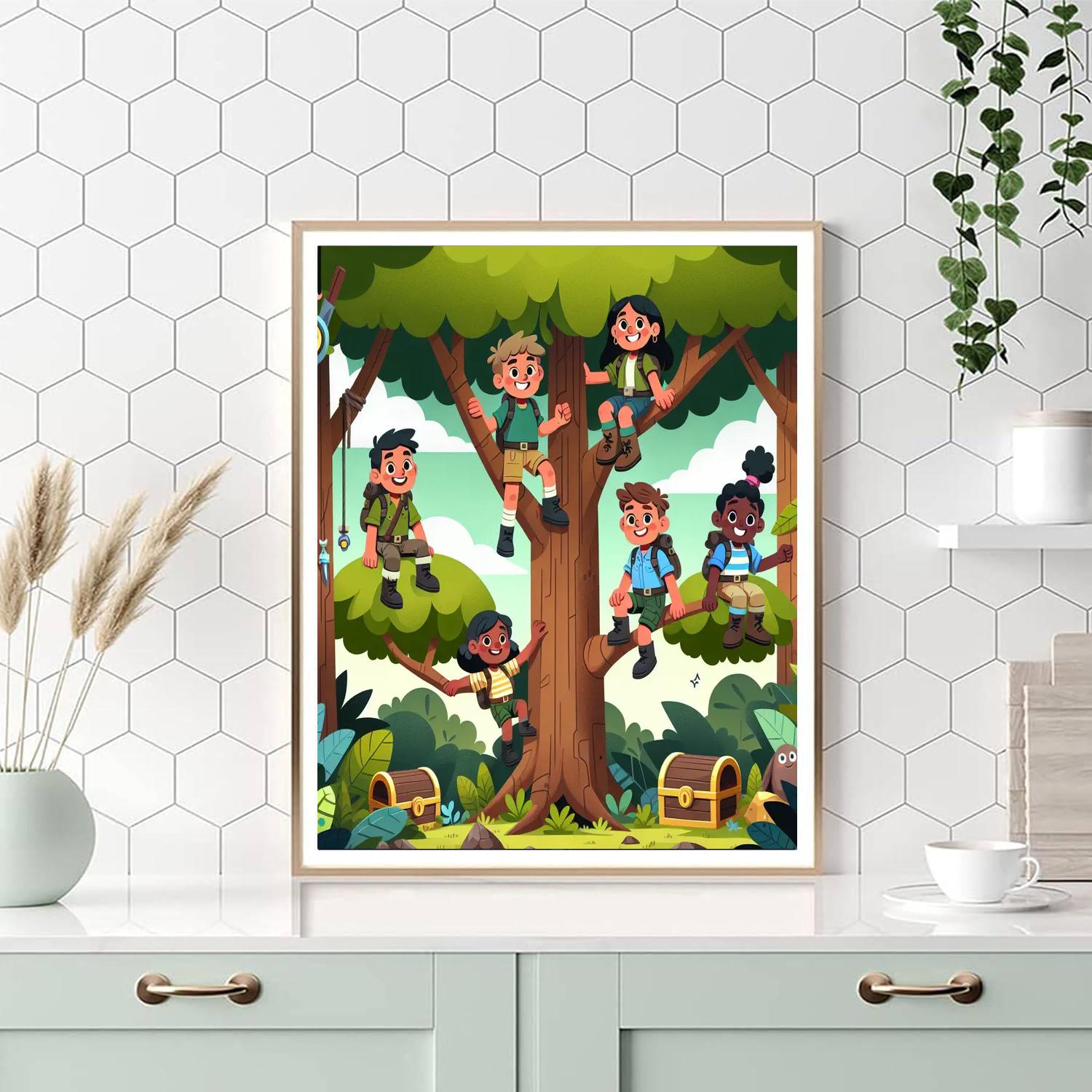 Treetop Treasure Adventure Numbered Painting Kits