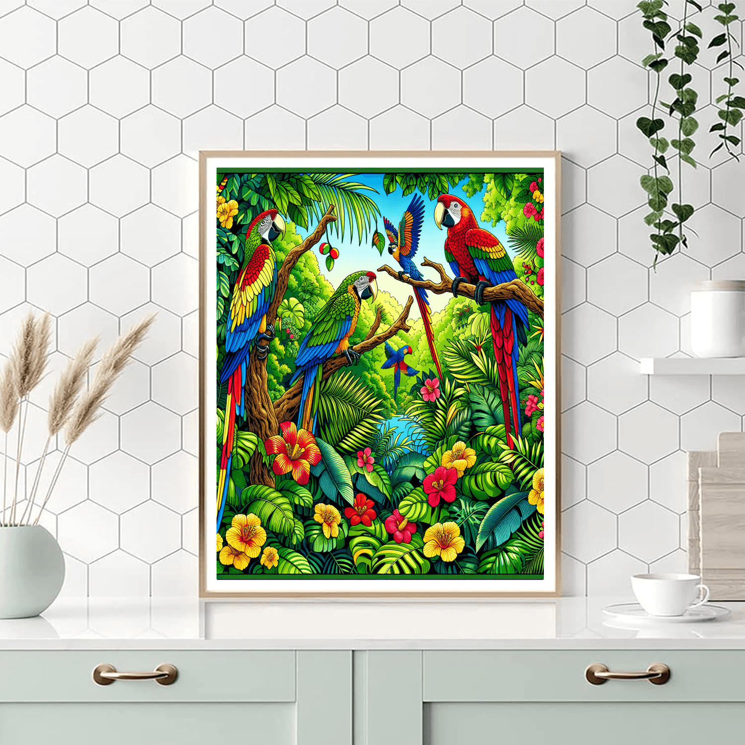 Exotic Jungle Escape Paint By Color