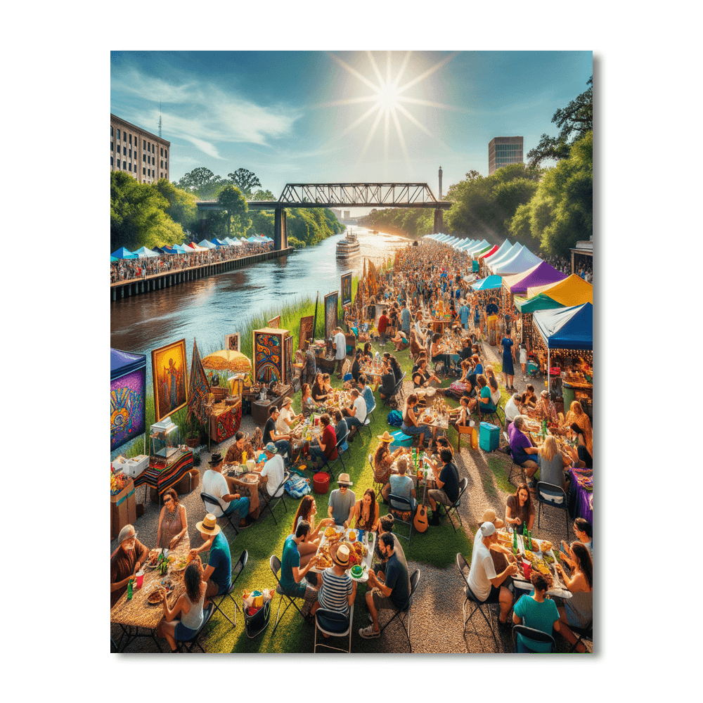 Bayou Boogaloo - Usa DIY Paint By Numbers