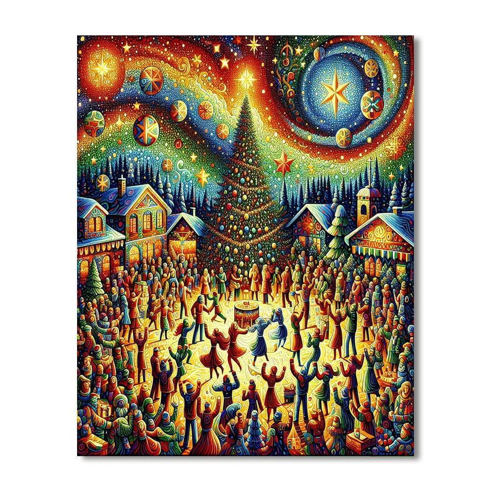 Merry Holiday Celebration Paint By Numbers Kits