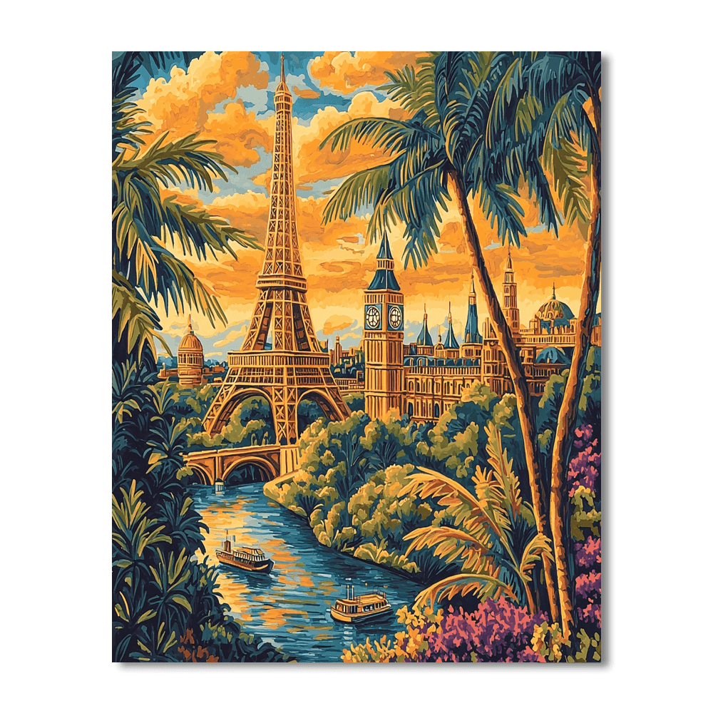 Paul Gauguin Inspired Wanderlust Adventures  Numbered Painting Kits