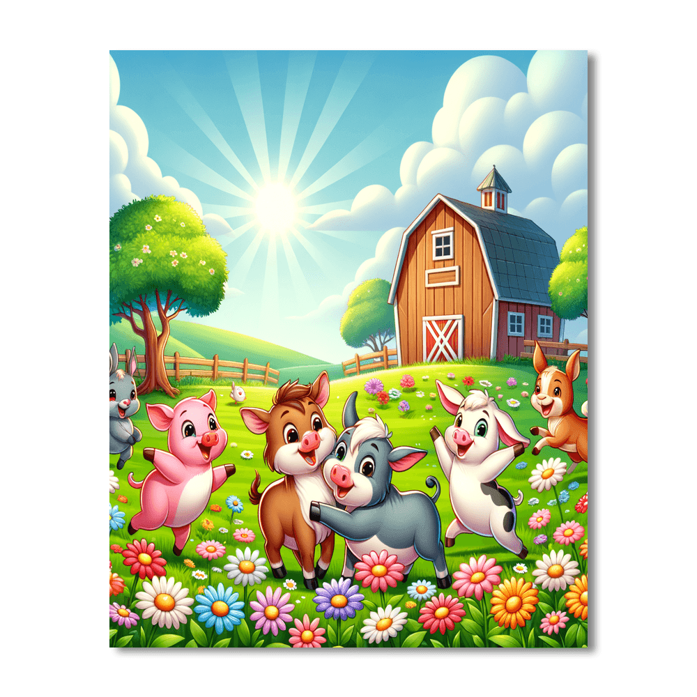 Whimsical Farmyard Fun Paint By Numbers Kits