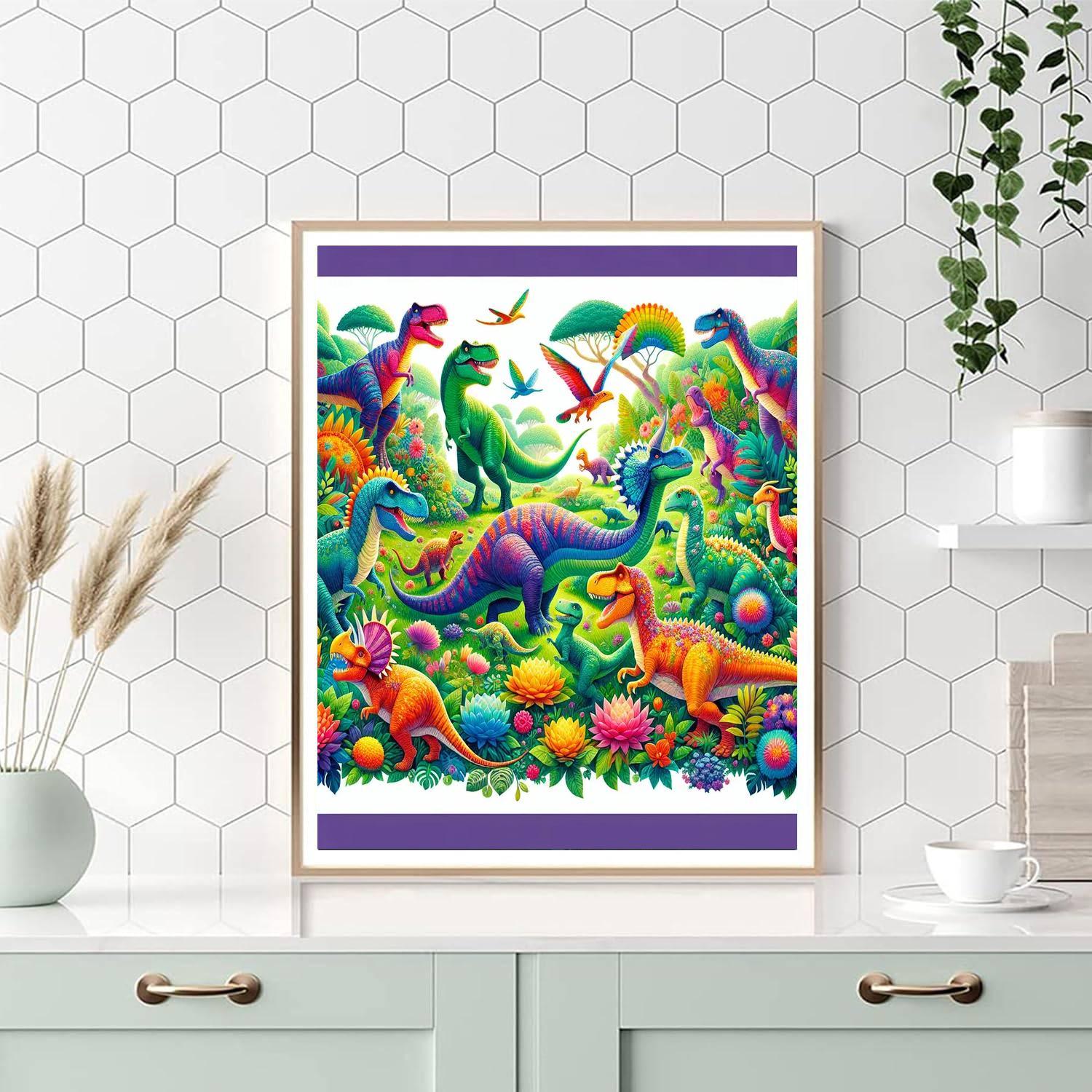 Whimsical Dino Friends Numbered Painting Kits