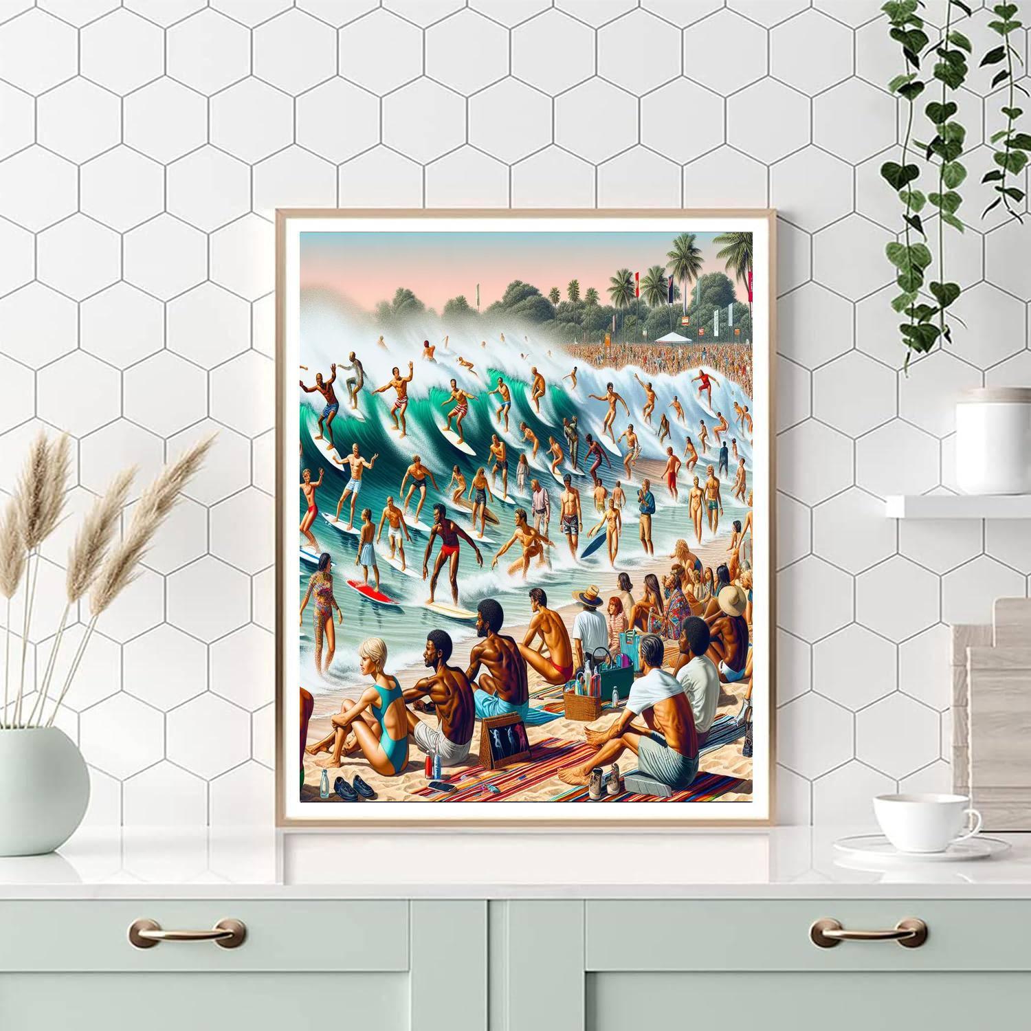 Noosa Festival Of Surfing Painting By Numbers Kit