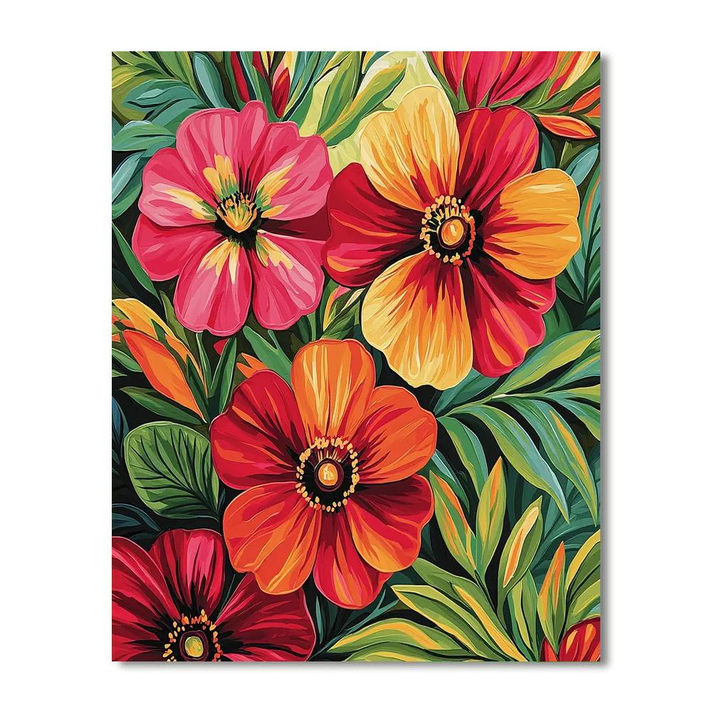 Georgia O'Keeffe Inspired Botanical Daydream  Paint By Number