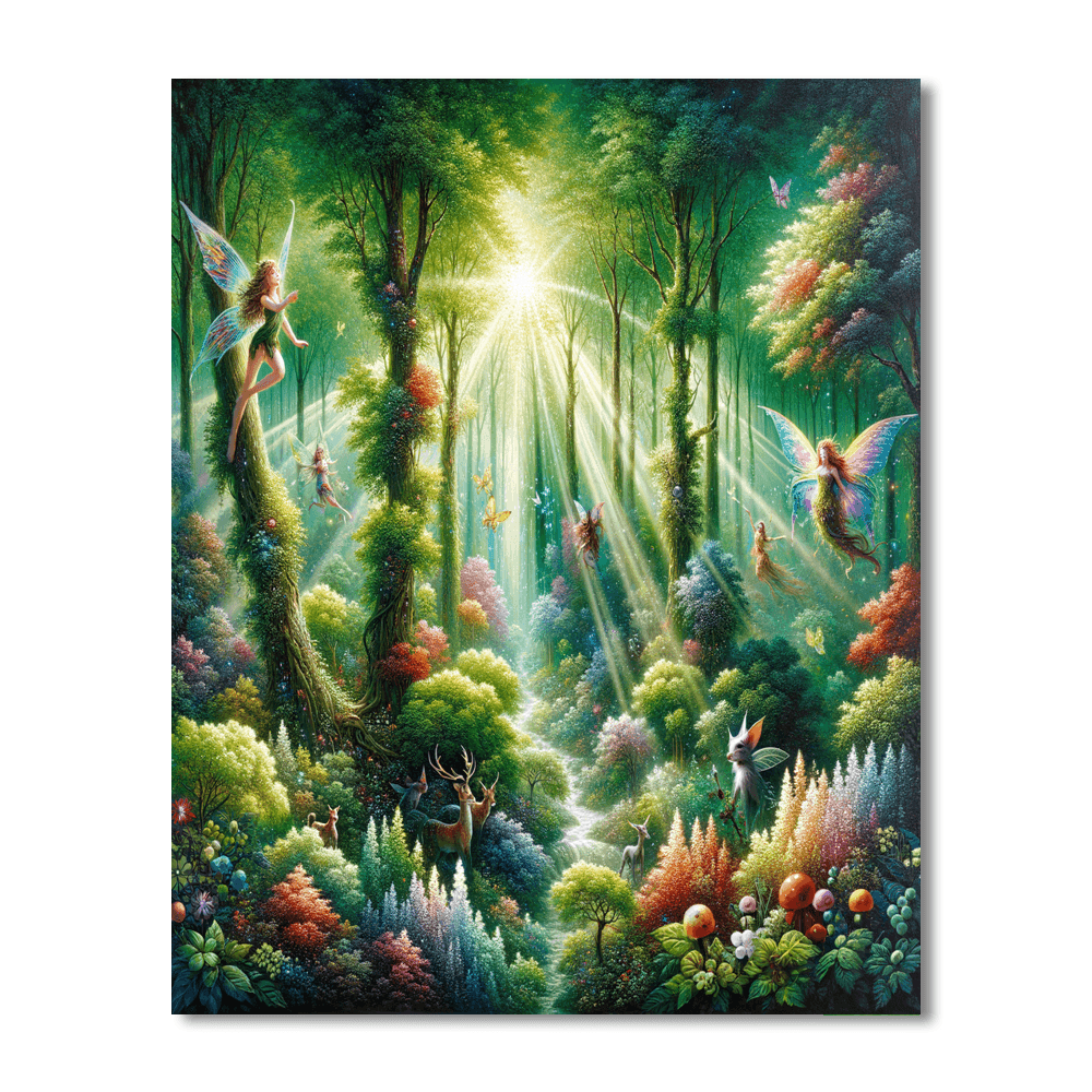 Forest Fairytale Painting Number Kit