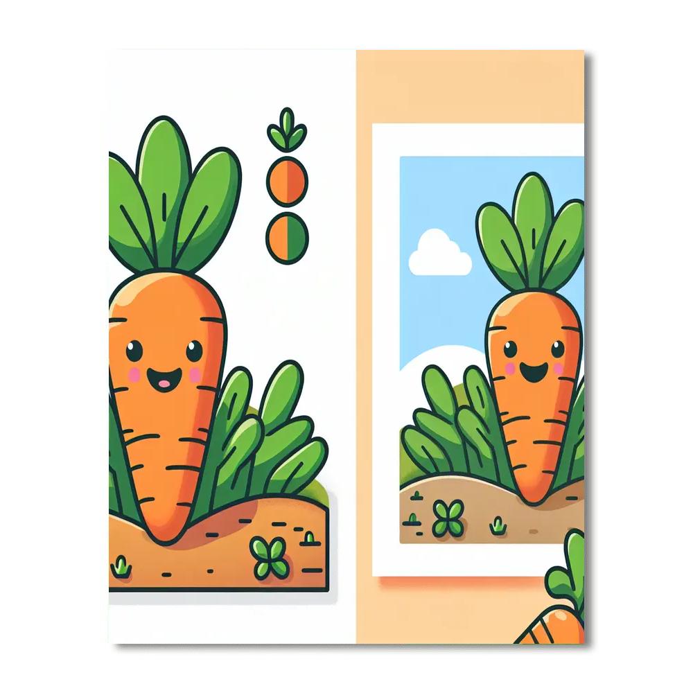 Creative Carrot Paint By Numbers Art