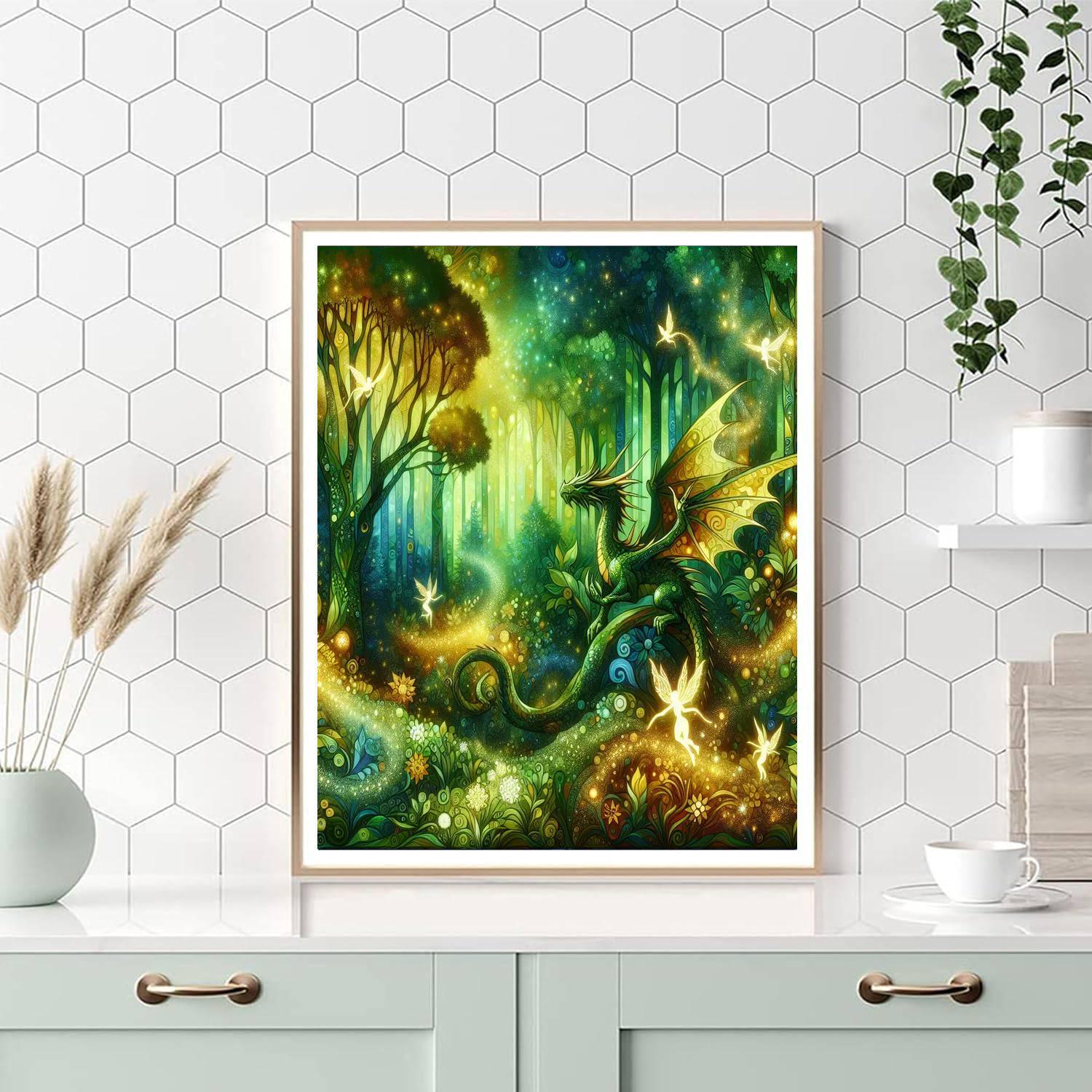 Mythical Forest Adventure Paint By Numbers Art