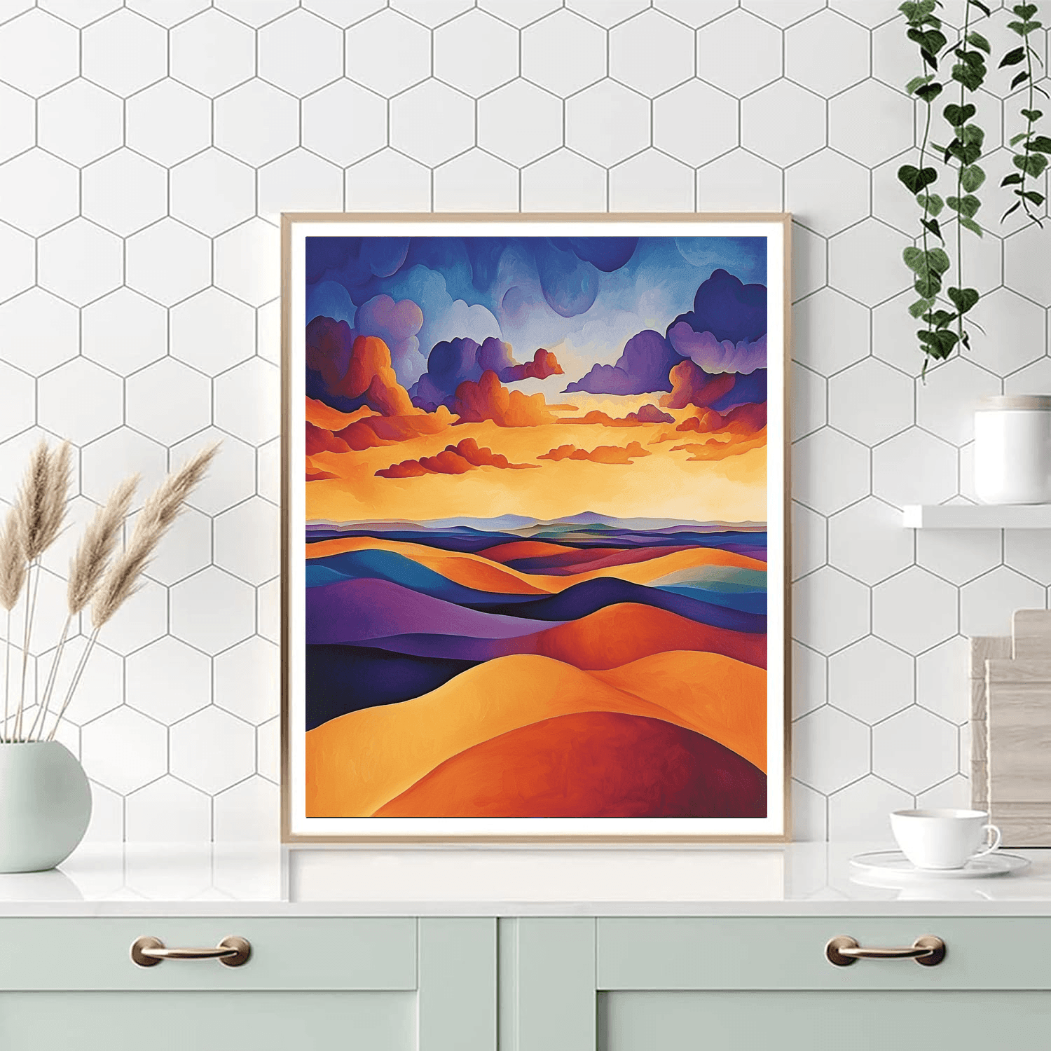 O'Keeffe Inspired Bold Horizons  Numbered Painting Kits