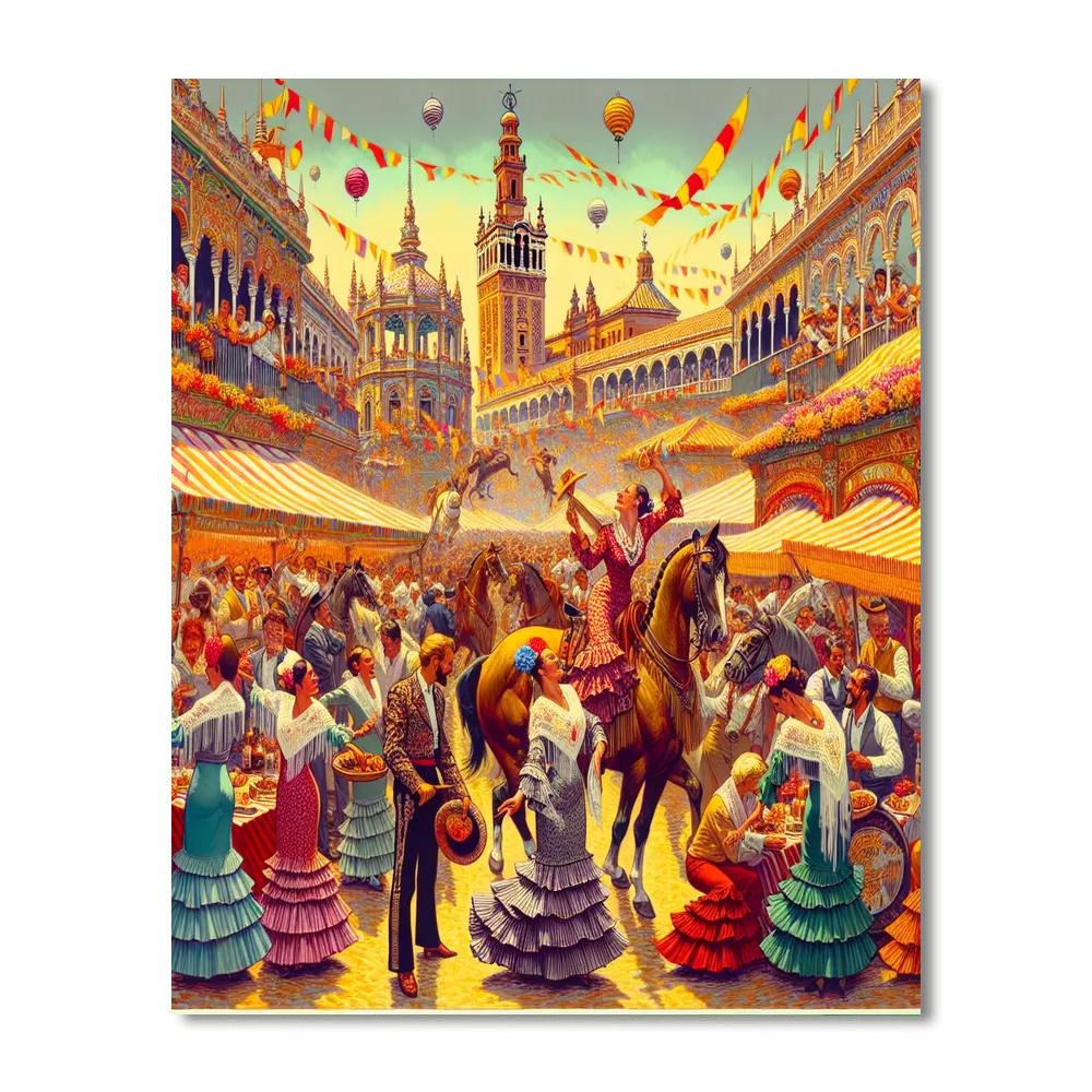 Feria De Sevilla - Spain Paint By Number