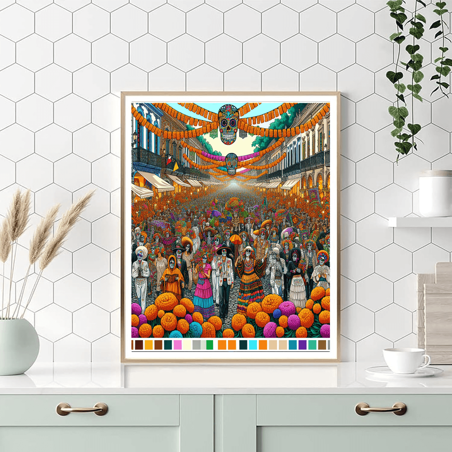 Dia De Los Muertos - Usa DIY Paint By Numbers