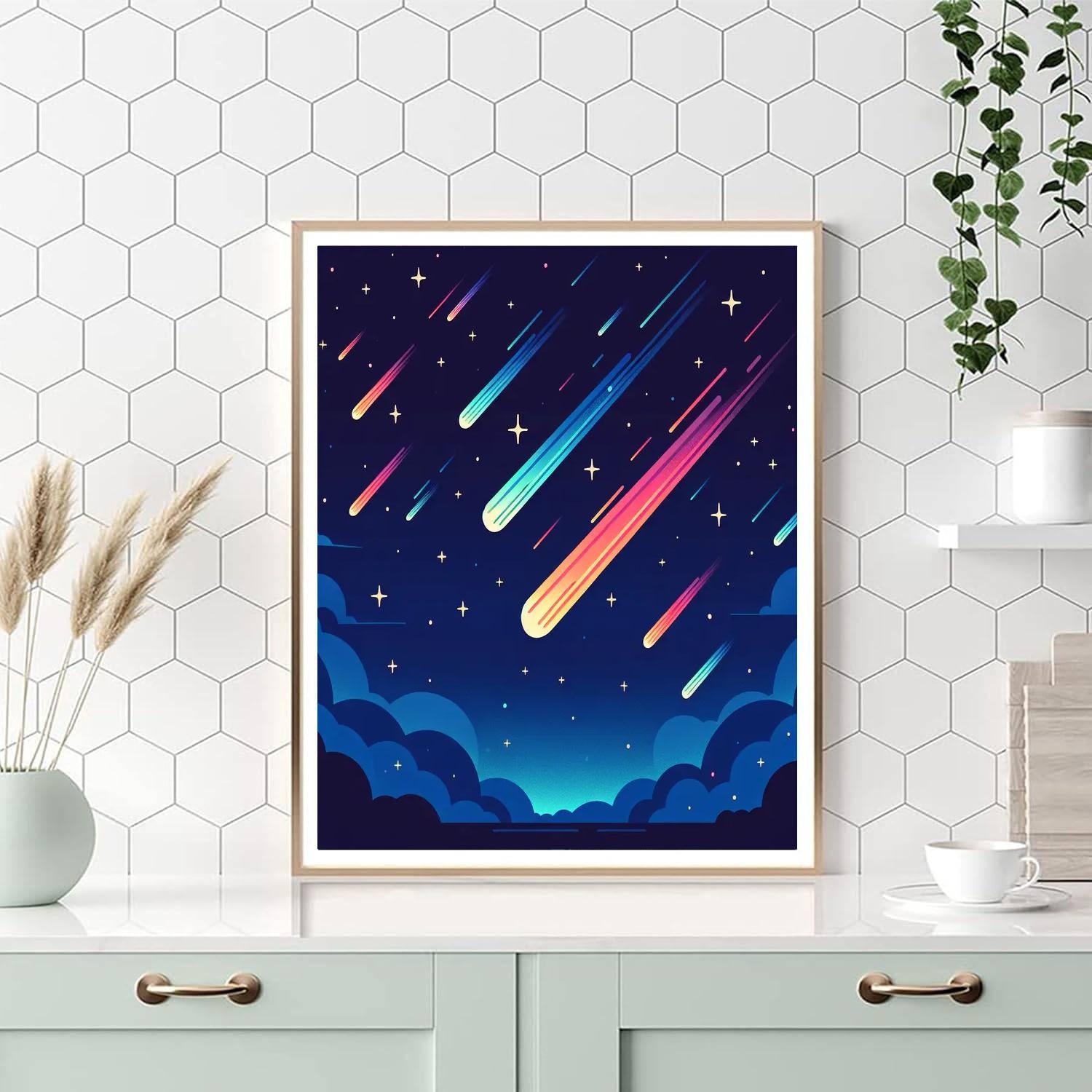 Magical Meteor Show Painting By Numbers Kit