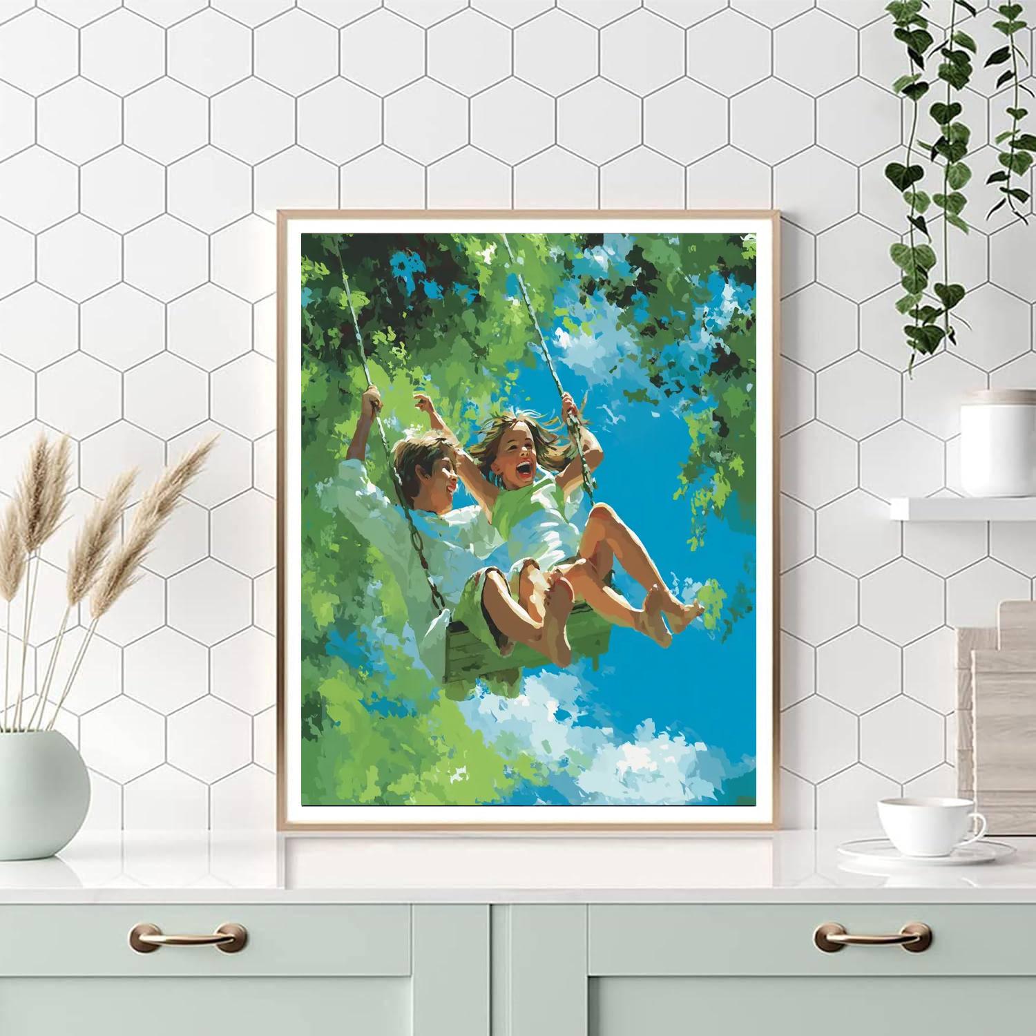 Dreams On A Swing Paint By Number