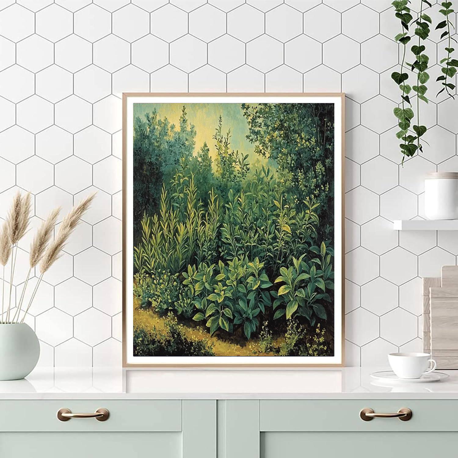 Chardin Inspired Herb Garden Serenity  Paint By Number