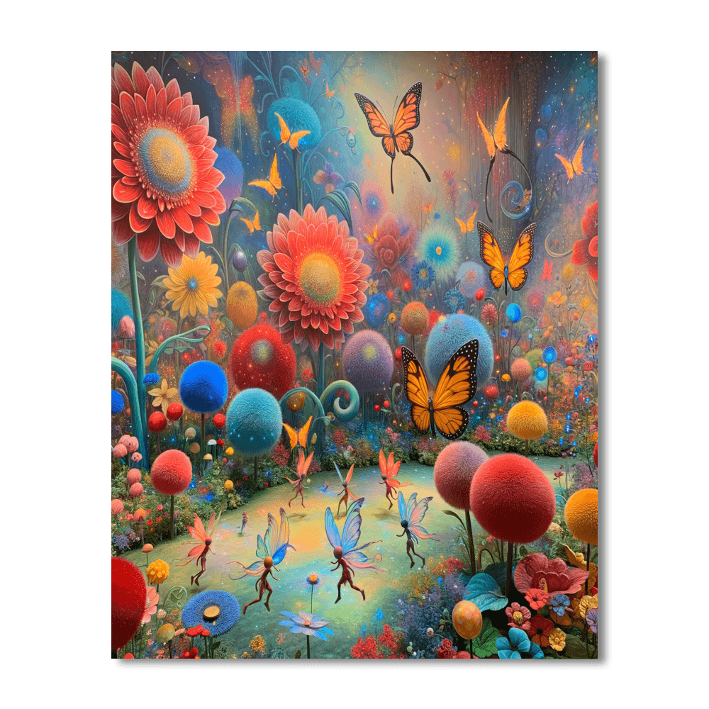 Fantasy Garden Of Whimsy Paint By Number