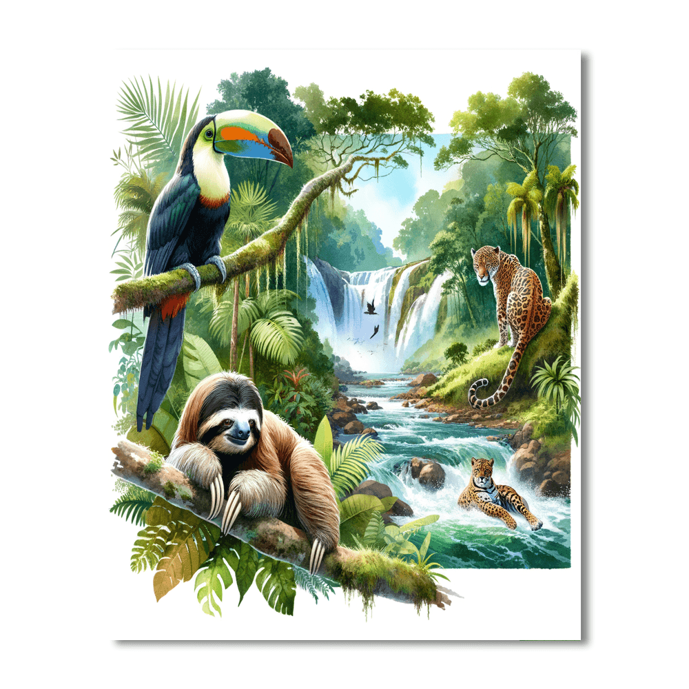 Rainforest Rally Paint By Numbers