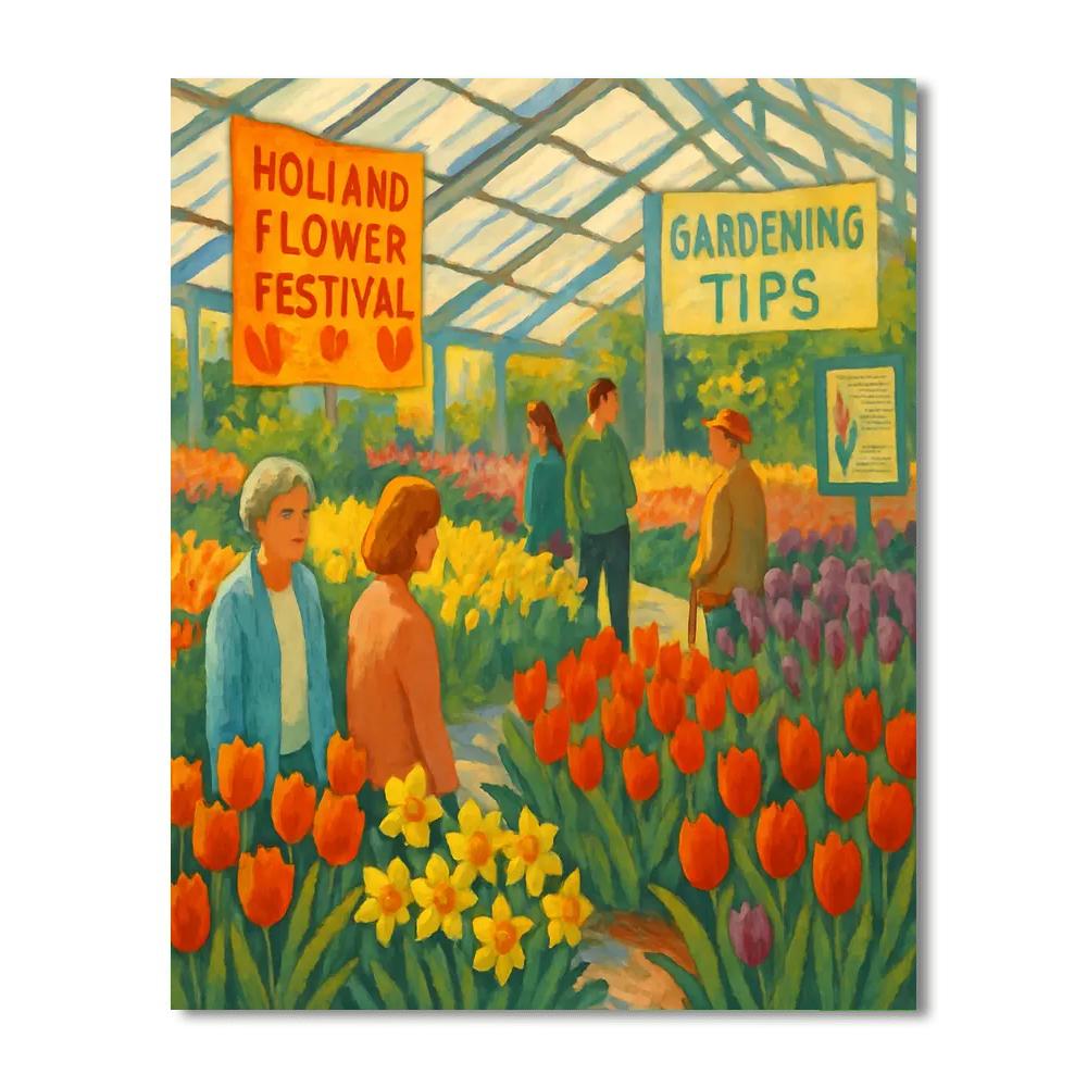 Holland Flower Festival - Noordoostpolder, Netherlands Numbered Painting Kits
