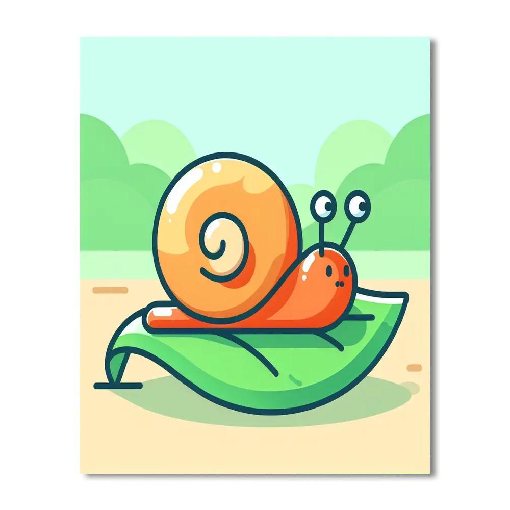 Sneaky Snail Safari Paint By Color