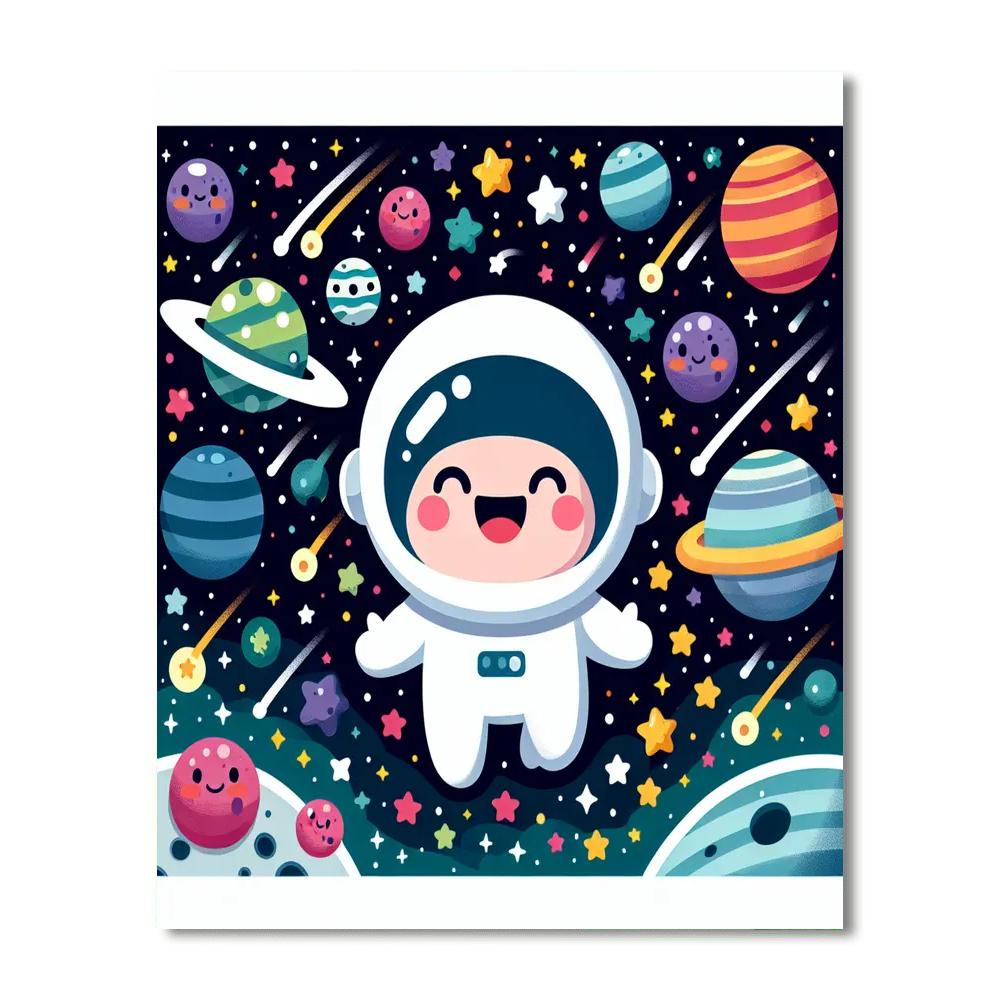 Super Star Astronaut Numbered Painting Kits
