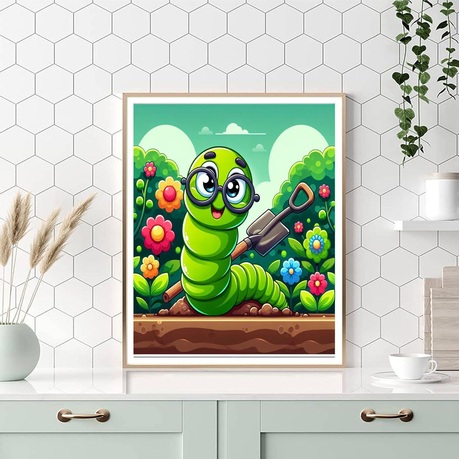Witty Worm Painting By Numbers Kit
