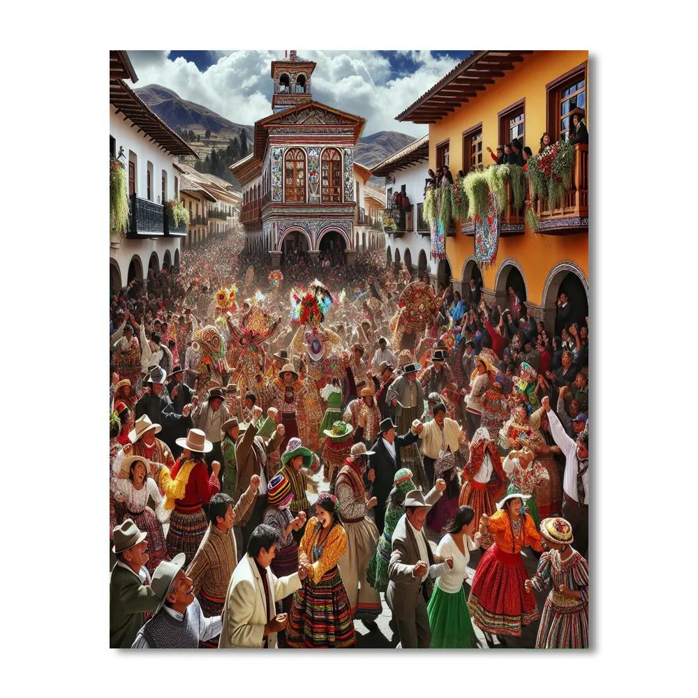 Feast Of The Virgin Of Candelaria - Peru Paint By Color