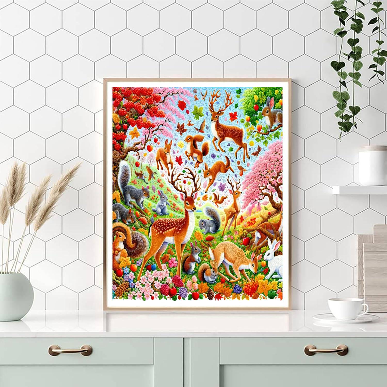 Dancing Through The Seasons Paint By Numbers Art