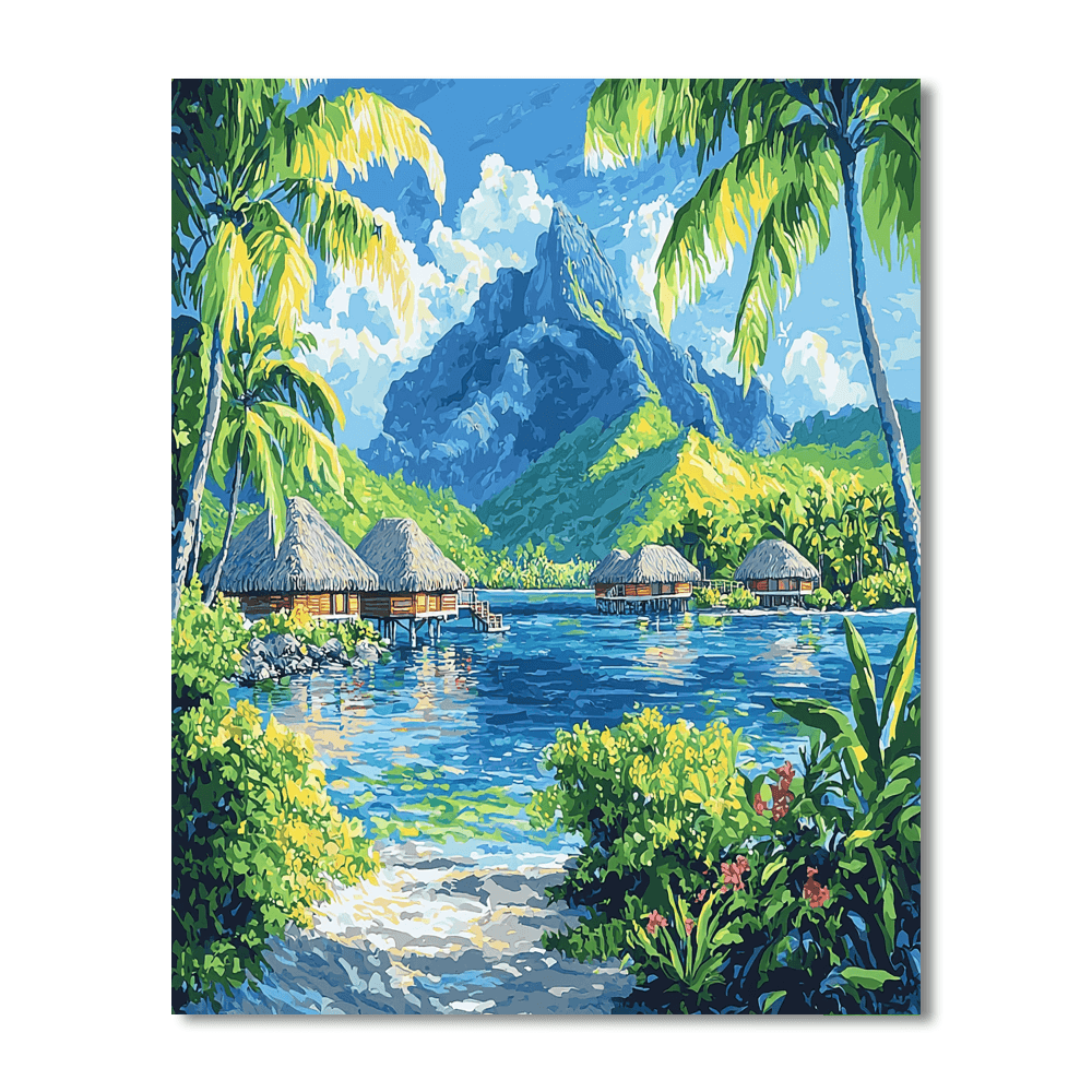 Bora Bora - French Polynesia Paint By Numbers Kits