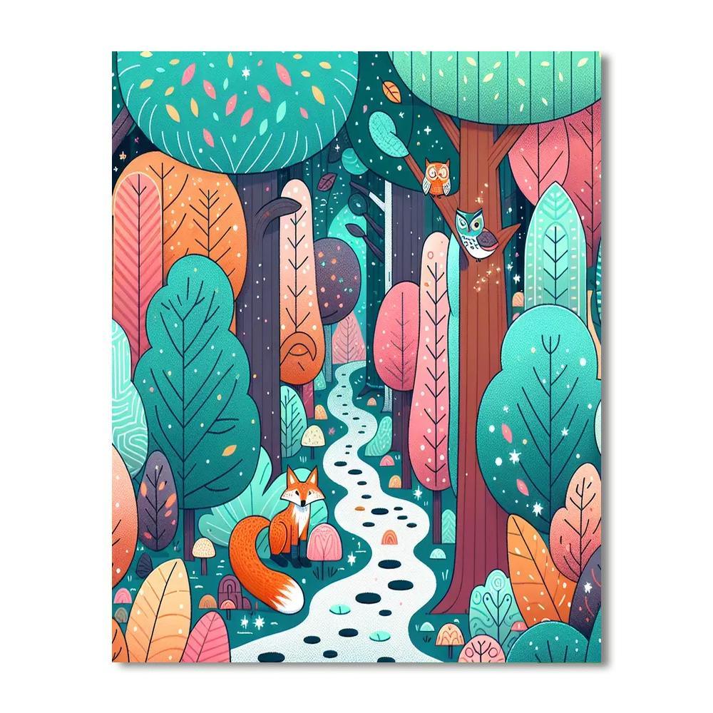 Mystery Of The Forest Paint By Numbers Kits