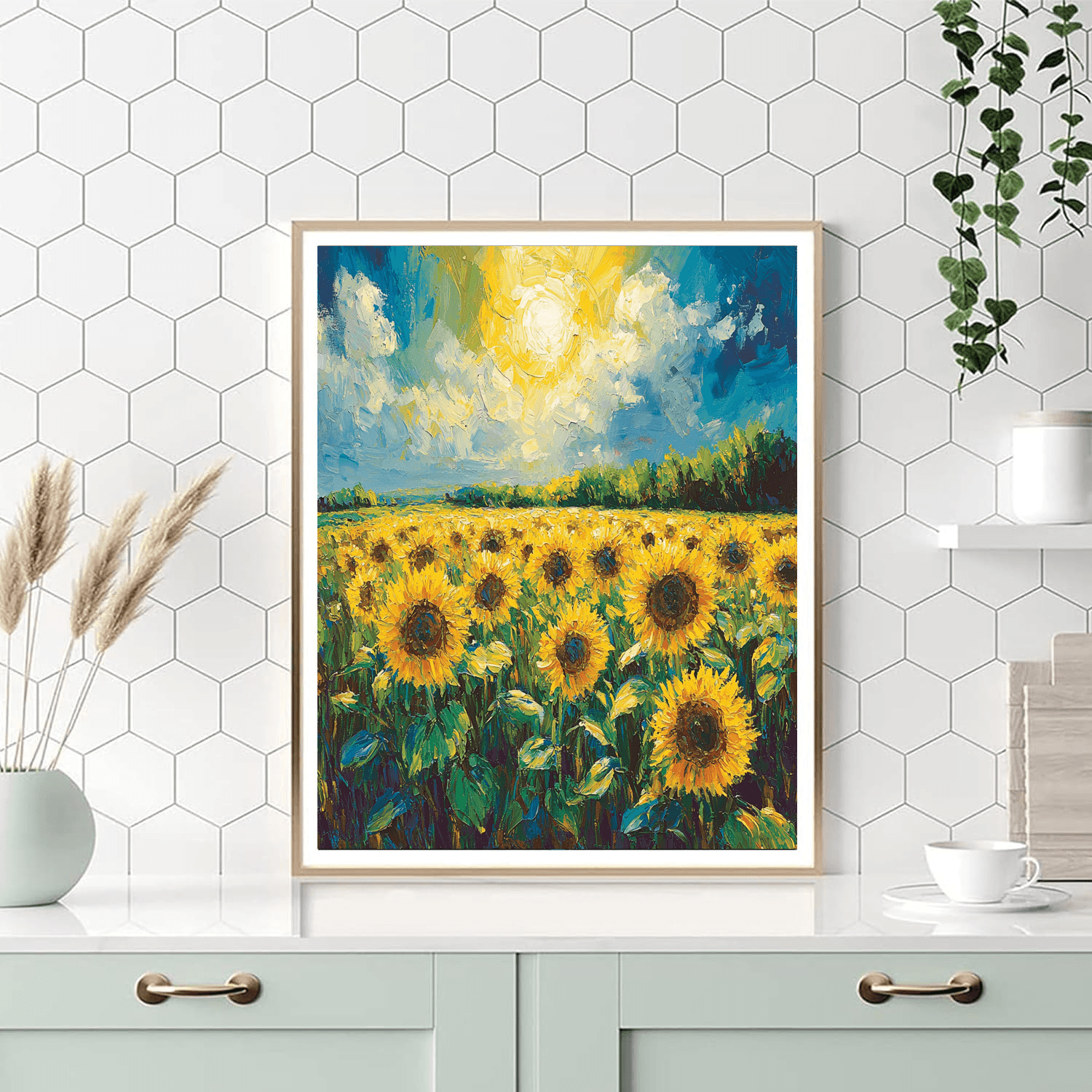 Vincent Van Gogh Inspired A Day In The Sun  Numbered Painting Kits