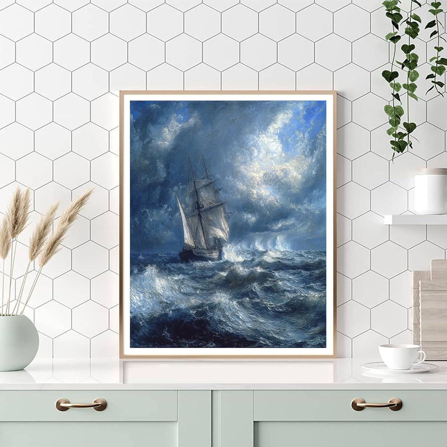 J.M.W. Turner Inspired Sea Voyage Odyssey  Painting By Numbers Kit