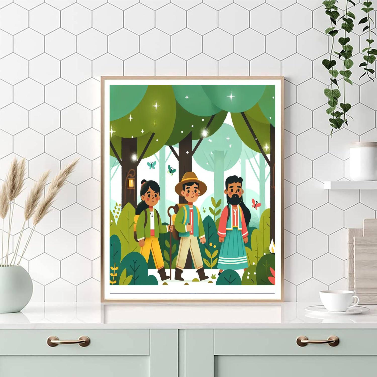 Explorers Of The Enchanted Forest Painting Number Kit