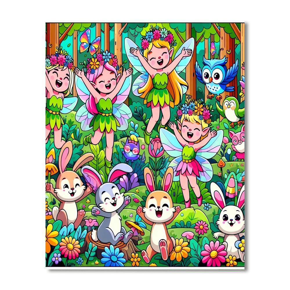 Fairy Forest Celebration Painting By Numbers Kit