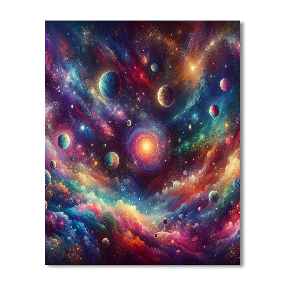 Ethereal Cosmic Dreams Numbered Painting Kits