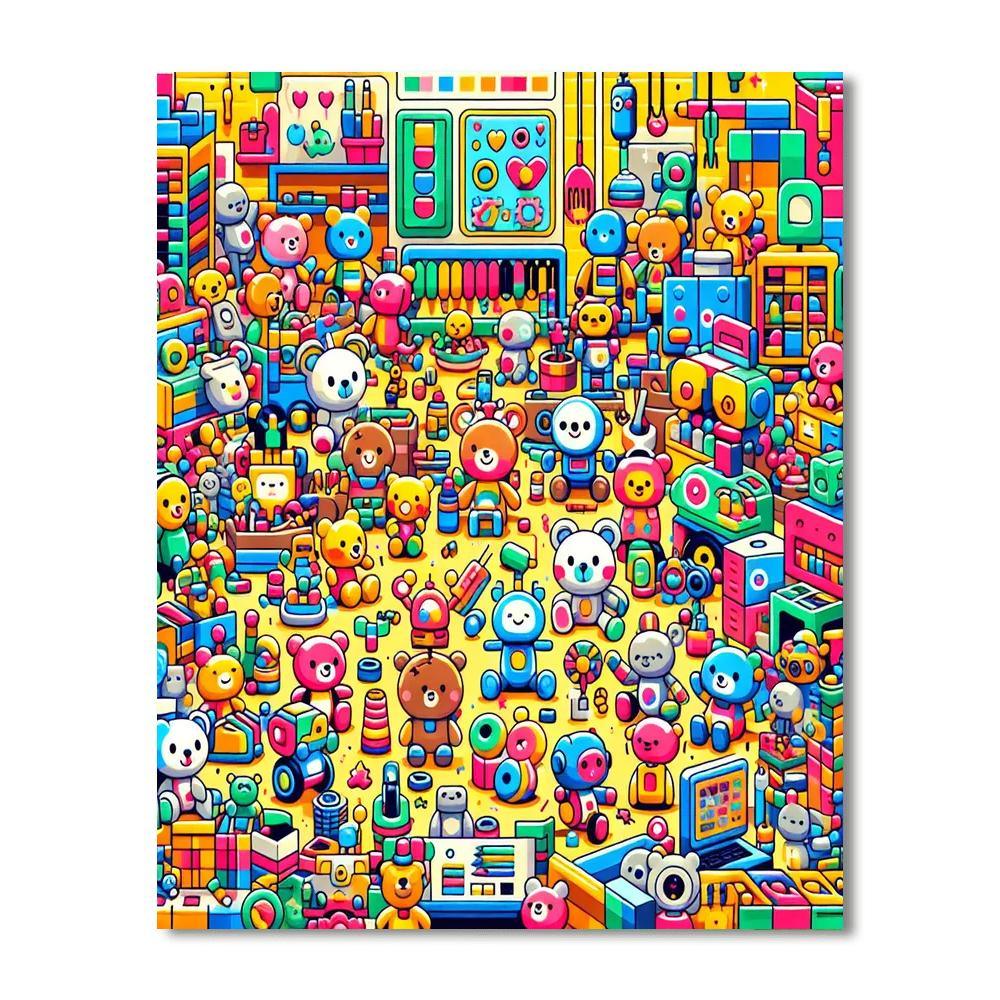 Magical Toy Workshop Paint By Numbers Kits
