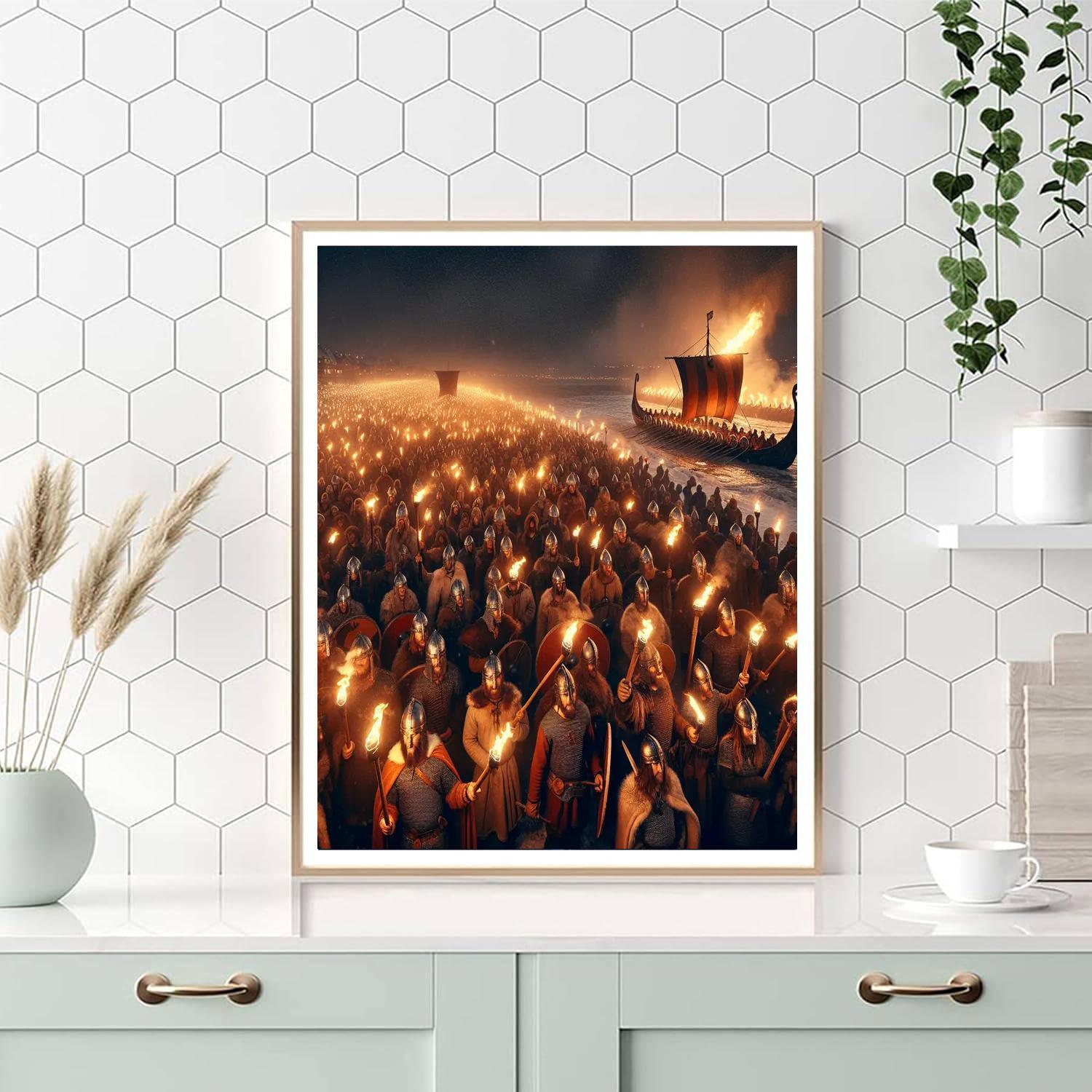 Up Helly Aa Fire Festival - Shetland DIY Paint By Numbers