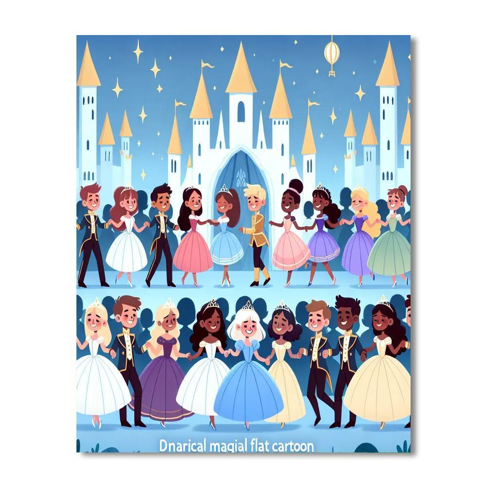 Royal Fairytale Ball Numbered Painting Kits