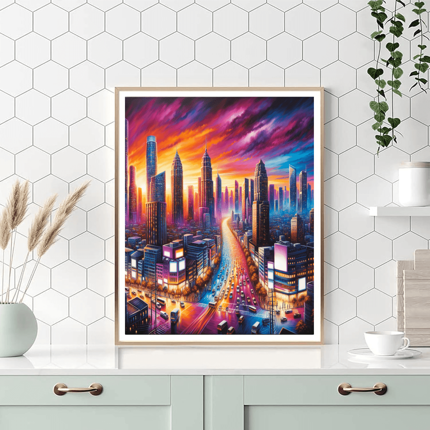 Dazzling Cityscape Paint By Color
