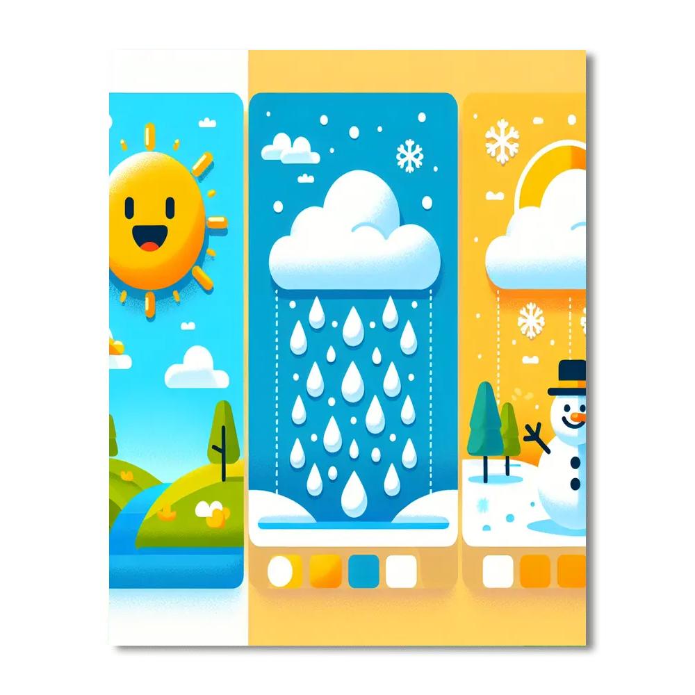 Creative Weather Wonders Paint By Numbers Art