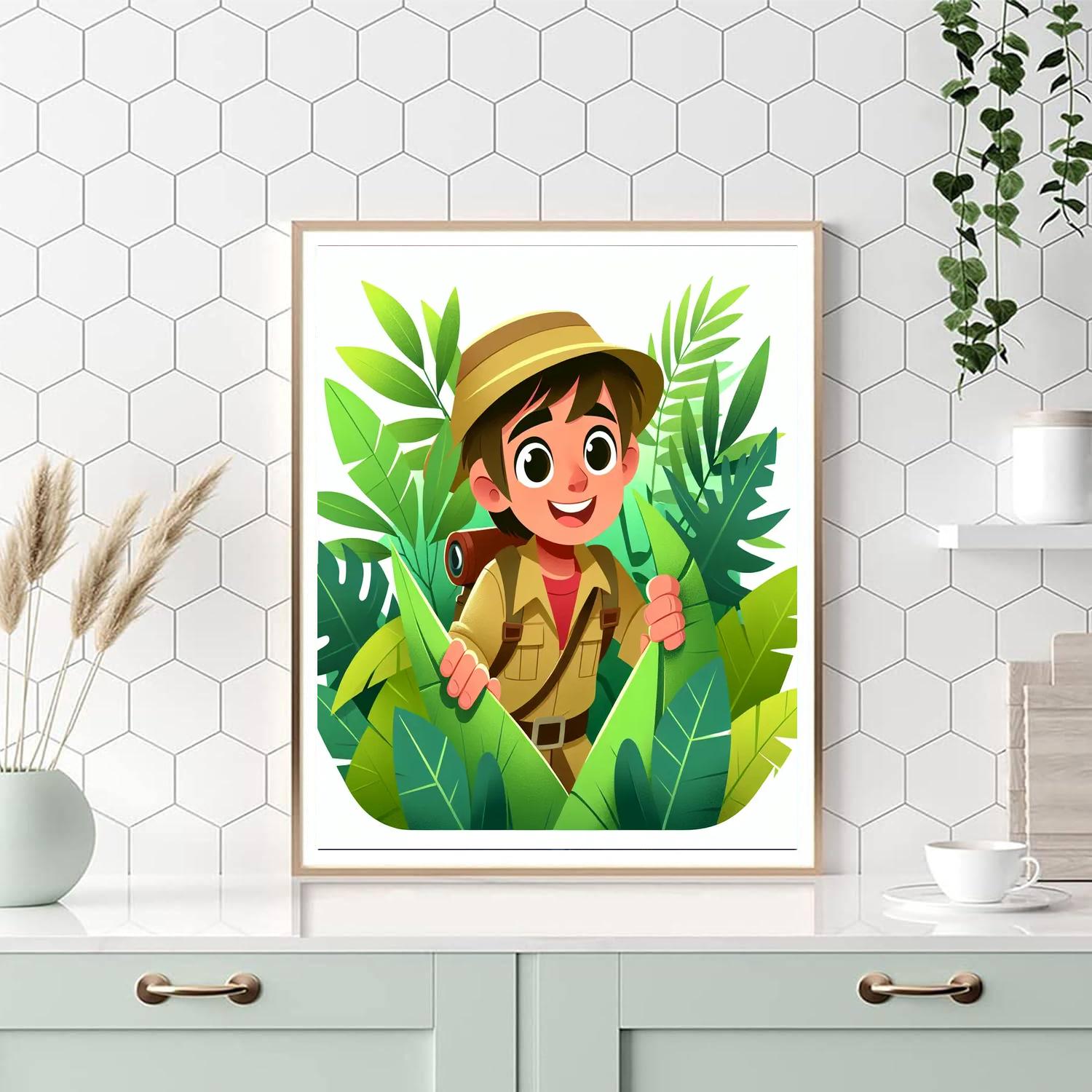 Explorers' Jungle Quest Painting Number Kit