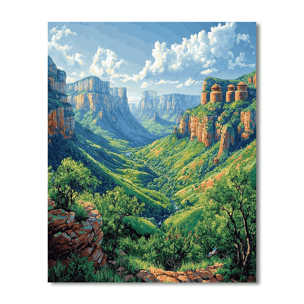 Blyde River Canyon - Mpumalanga Painting Number Kit