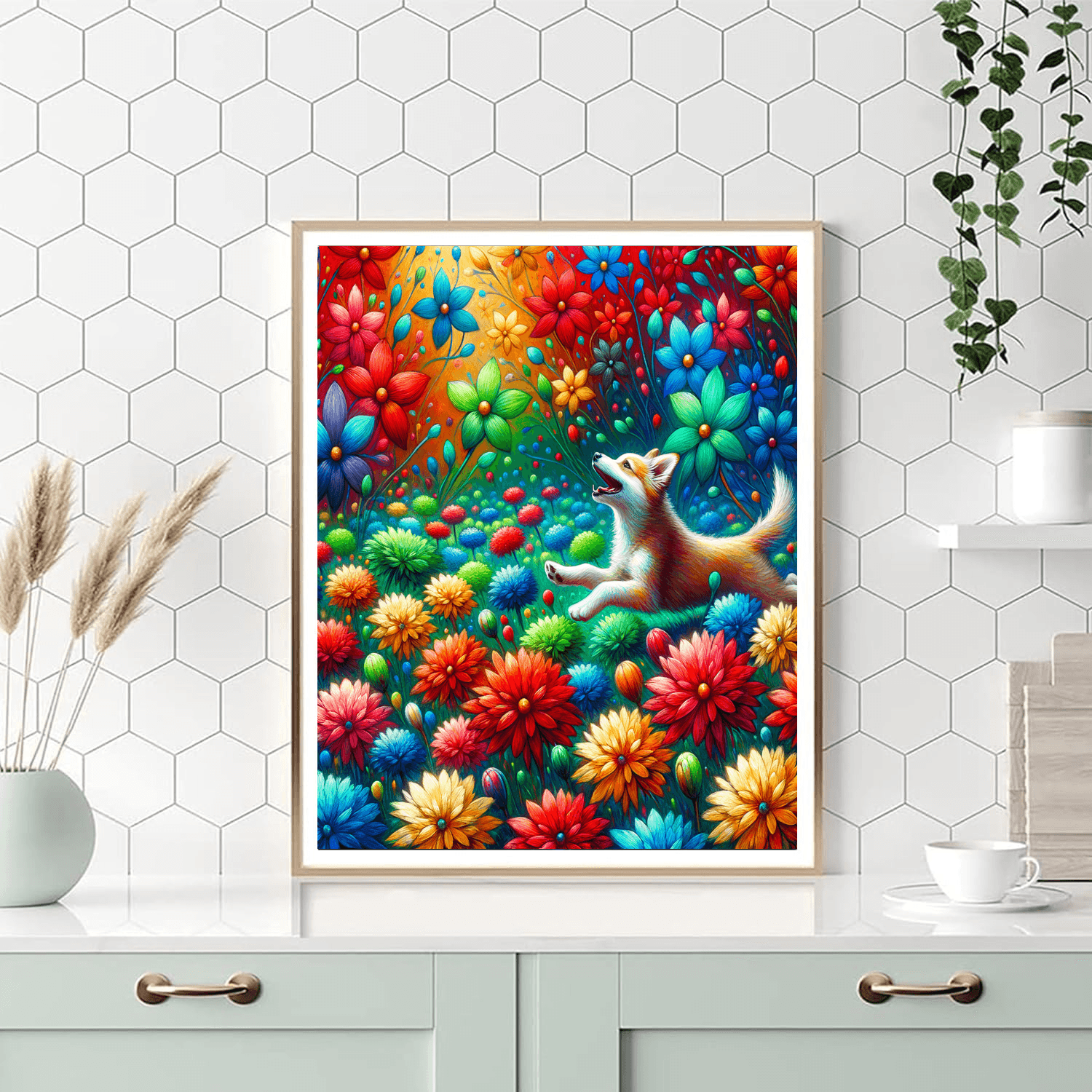 Dog's Day Delight Paint By Number